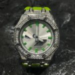 Ga2100 Full Diamond Green Watch