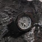 Ga2100 Black Sparkle Case Grey Dial Rubber Strap Watch