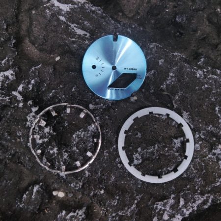 Ga2100 Dial Set Light Blue Dial White Inner Bezel Silver Hour Marker
