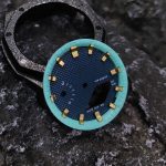 Ga2100 Dial Set Navy Blue Dial Gold Hour Marker Tiffany Blue Inner Bezel