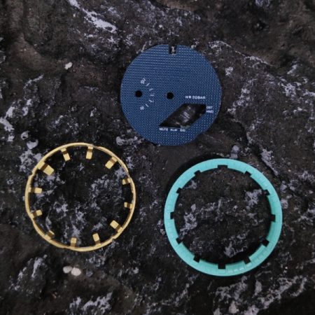 Ga2100 Dial Set Navy Blue Dial Gold Hour Marker Tiffany Blue Inner Bezel