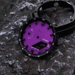 Ga2100 Dial Set Purple Embossed Dial Black With Grey Hour Marker