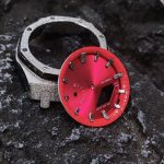 Ga2100 Dial Set Silver Hour Marker Red Mirror Dial And Inner Bezel
