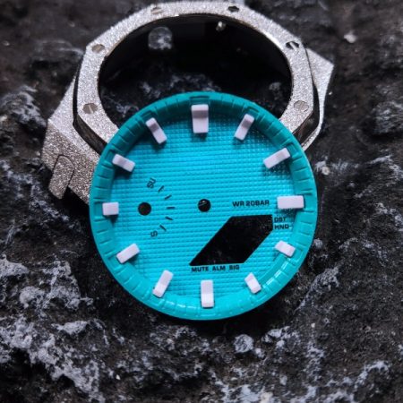 Ga2100 Dial Set White Hour Marker Tiffany Blue Dial Inner Bezel