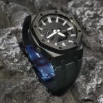 Ga2100 Polish Black Case Black Dial With White Scale Watch
