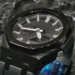 Ga2100 Polish Black Case Black Dial With White Scale Watch
