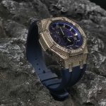 Ga2100 Silver Diamond Blue Galaxy Watch