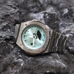 Ga2100 Silver And Tiffany Blue Mirror Luxury Watch 