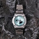 Ga2100 Silver And Tiffany Blue Mirror Luxury Watch
