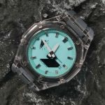 Ga2100 Transparent Case Tiffany Blue Dial With Silver Scale Watch Grey