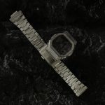 Dw5600 Mod Kit Full Silver Diamond Case Stainless Steel Strap Band