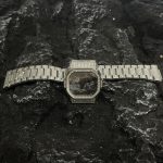 Dw5600 Mod Kit Full Silver Diamond Case Stainless Steel Strap Band