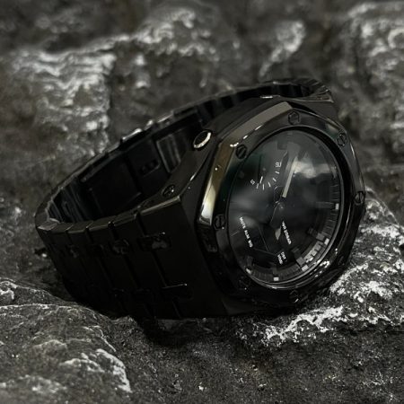 Ga2100 All Black Watch With 2 Tones Bezel