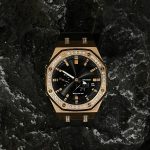Ga2100 Black & Gold With Diamond Case Watch