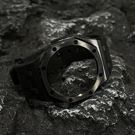 Ga2100 Black Polish Bezel Black Rubber Strap 