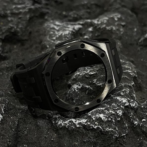 Ga2100 Black Polish Bezel Black Rubber Strap