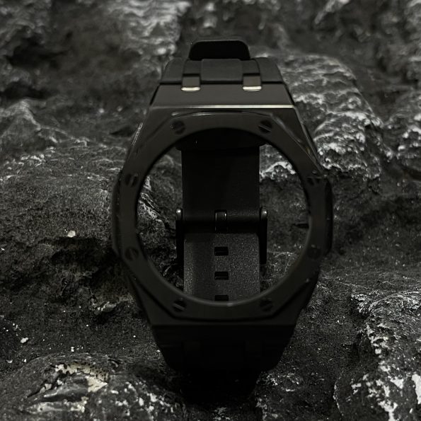 Ga2100 Black Polish Bezel Black Rubber Strap