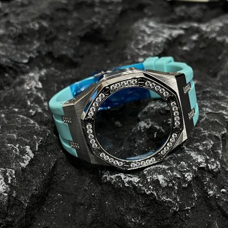 Ga2100 Diamond Ring Silver Case Tiffany Rubber Band 