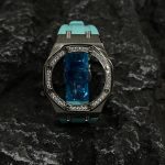 Ga2100 Diamond Ring Silver Case Tiffany Rubber Band