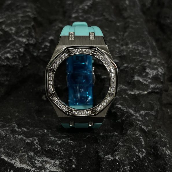 Ga2100 Diamond Ring Silver Case Tiffany Rubber Band