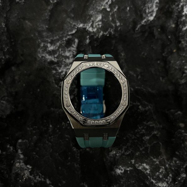 Ga2100 Diamond Ring Silver Case Tiffany Rubber Band