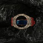 Ga2100 Gold Diamond Case Red Rubber Strap
