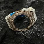 Ga2100 Gold Diamond Case White Rubber Strap