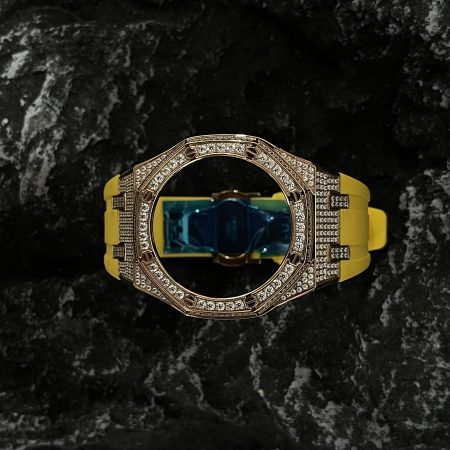 Ga2100 Gold Diamond Case Yellow Rubber Strap