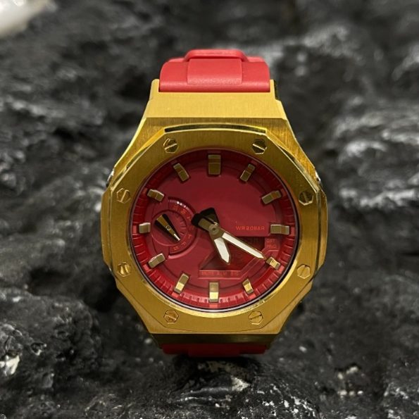 Ga2100 Gold & Red Watch Mod