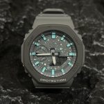 Ga2100 Mod Gray Case Tiffany Blue Hour Marker Watch