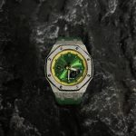 Ga2100 Mod Green Dial Yellow Bezel Silver Case Watch