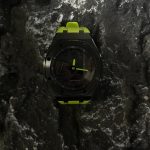 Ga2100 Mod Watch Black Core Light Green Watchhand Rubber Strap
