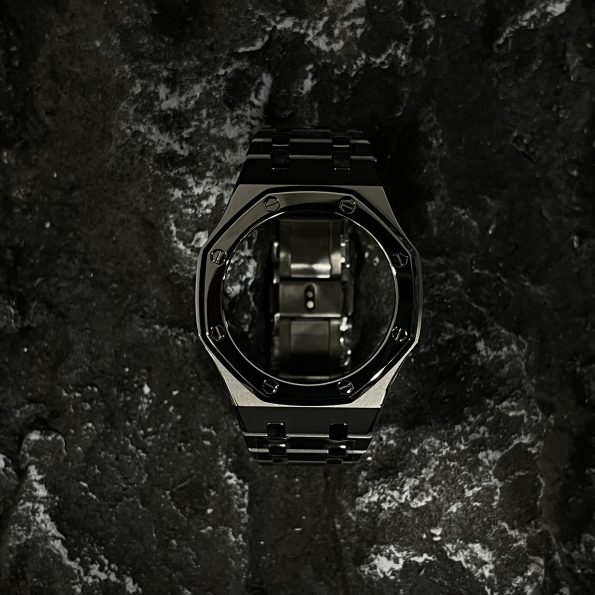 Ga2100 Matte Steel Strap Black