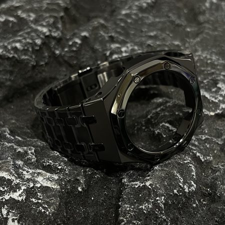 Ga2100 Matte Steel Strap Black 