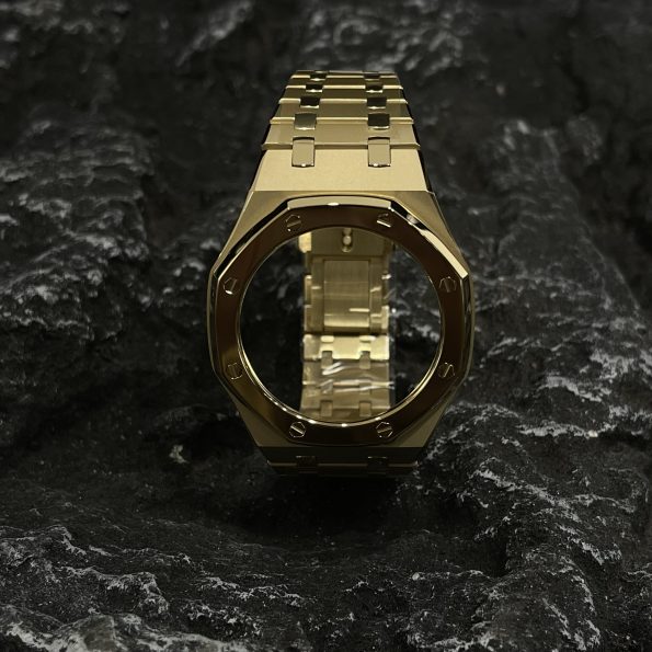 Ga2100 Matte Steel Strap Gold