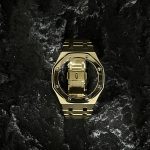 Ga2100 Matte Steel Strap Gold
