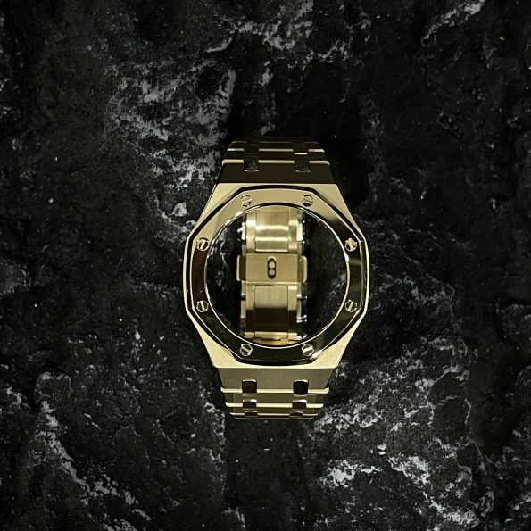Ga2100 Matte Steel Strap Gold