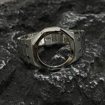 Ga2100 Matte Steel Strap Silver