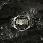 Ga2100 Matte Steel Strap Silver