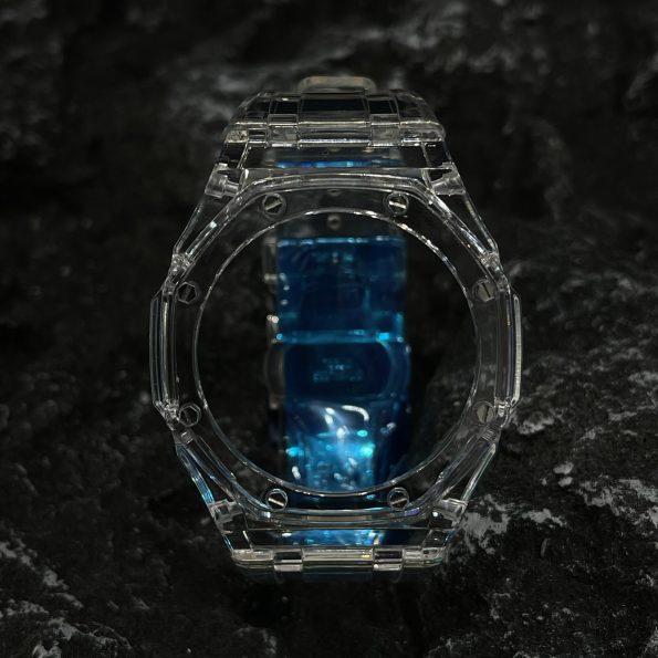 Ga2100 Mod Kit All Transparent Case Bezel Rubber Strap