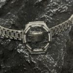 Ga2100 Mod Kit Full Silver Diamond Case Stainless Steel Strap Band