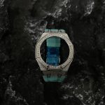 Ga2100 Silver Diamond Case Tiffany Blue Rubber