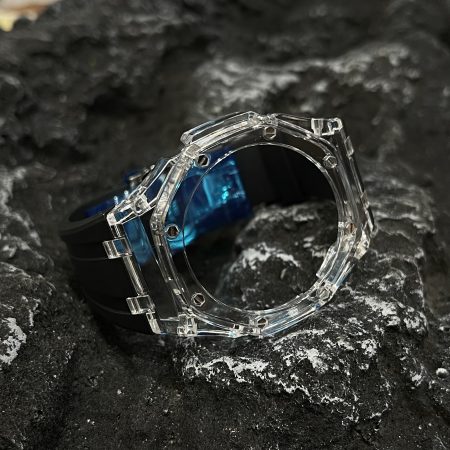 Ga2100 Transparent Case Black Rubber Band 