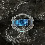 Ga2100 Transparent Case Black Rubber Band