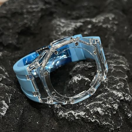 Ga2100 Transparent Case Blue Rubber Band 