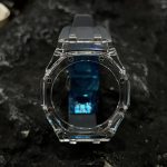 Ga2100 Transparent Case Gray Rubber Band