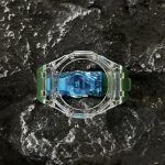 Ga2100 Transparent Case Green Rubber Band