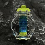 Ga2100 Transparent Case Light Green Rubber Band