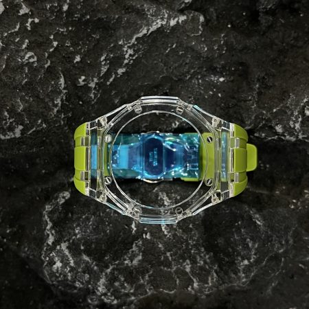 Ga2100 Transparent Case Light Green Rubber Band