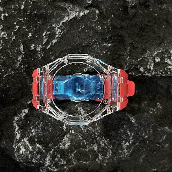Ga2100 Transparent Case Red Rubber Band